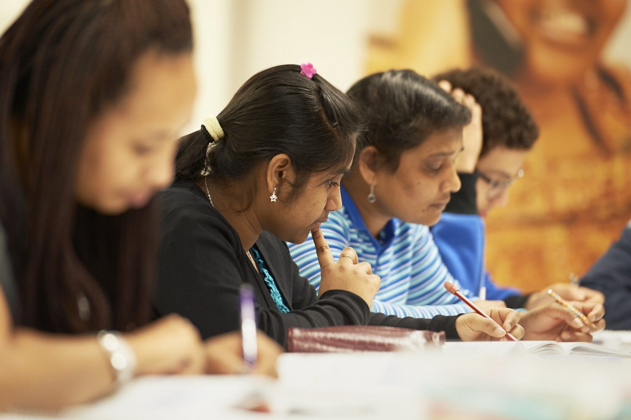 Corso di italiano ECAP a Locarno, aula con studenti